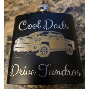 Engraved Flask Cool Dads Drive Tundras Fathers Day Grandpa Gift Made To Order